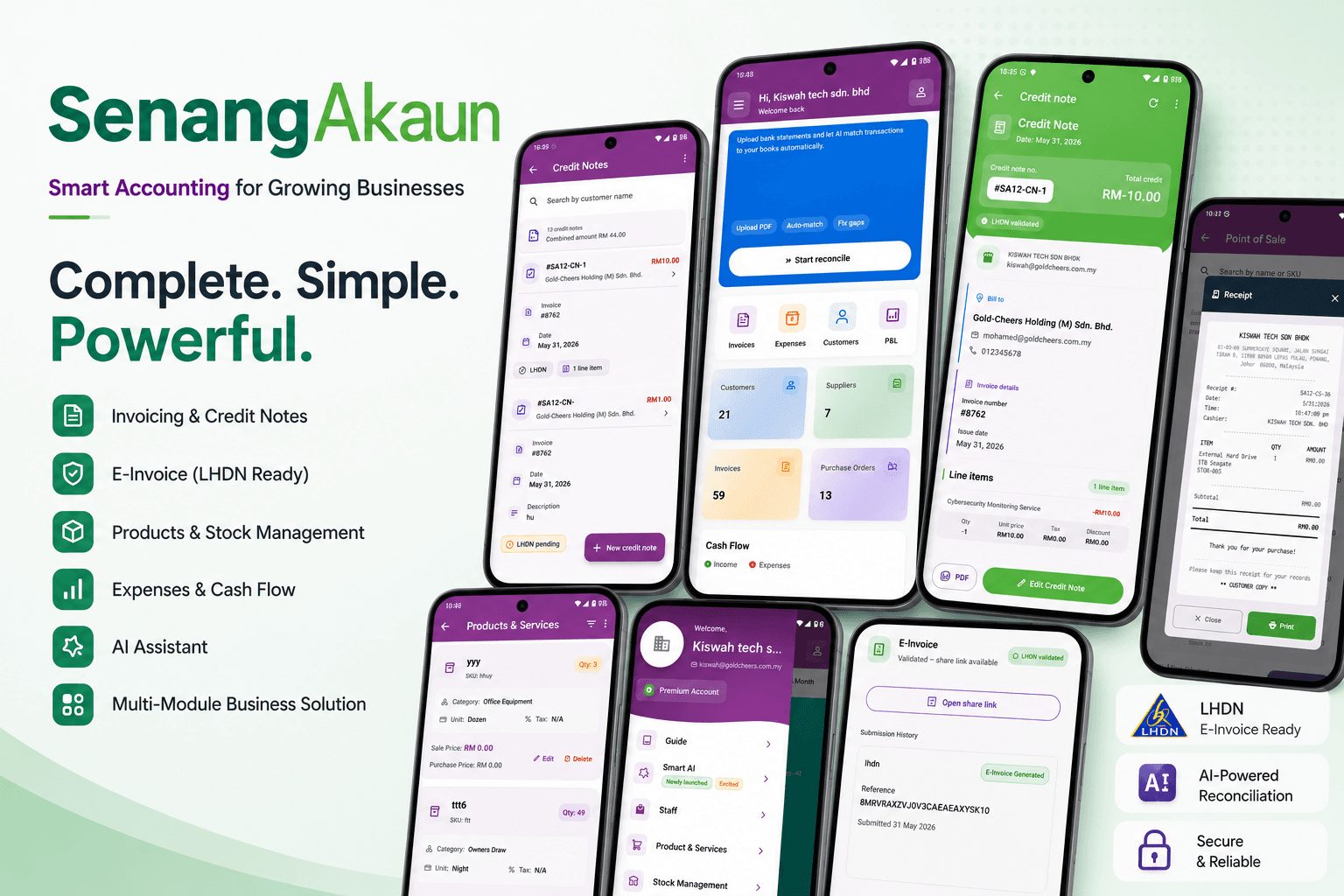 SenangAkaun Apps — Mobile Accounting SaaS